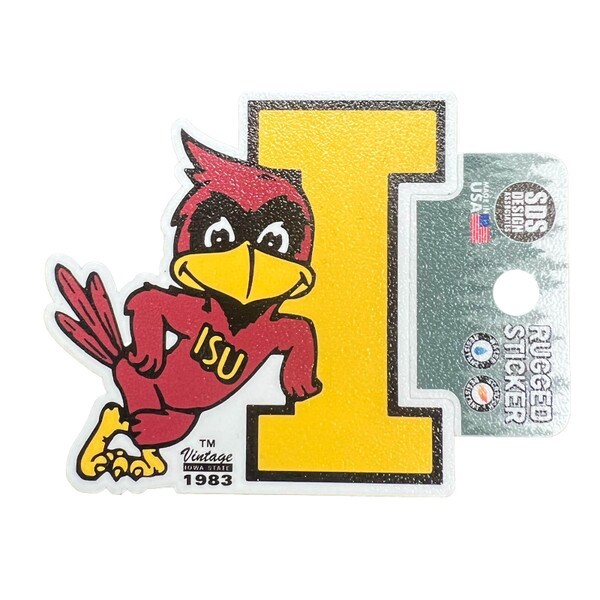 Leaning Cy Rugged Sticker (3"x3")